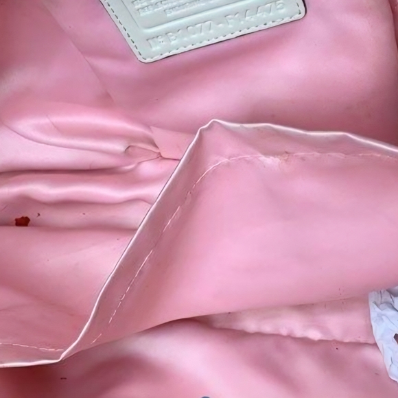 Coach Beige and Pink Signature Tote Bag - Picture 5 of 7